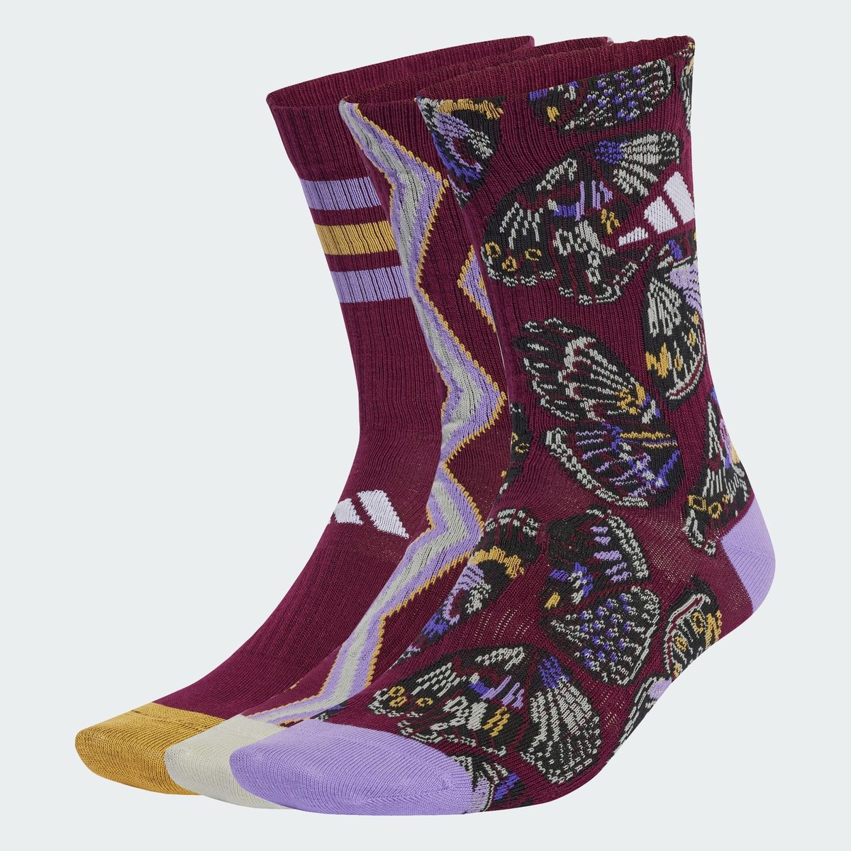 Chaussettes Adidas Farm (3 Paires) Chaussettes Adidas Farm (3 Paires) multicolor / multicolor / amazon red, ADIDAS SPORTSWEAR