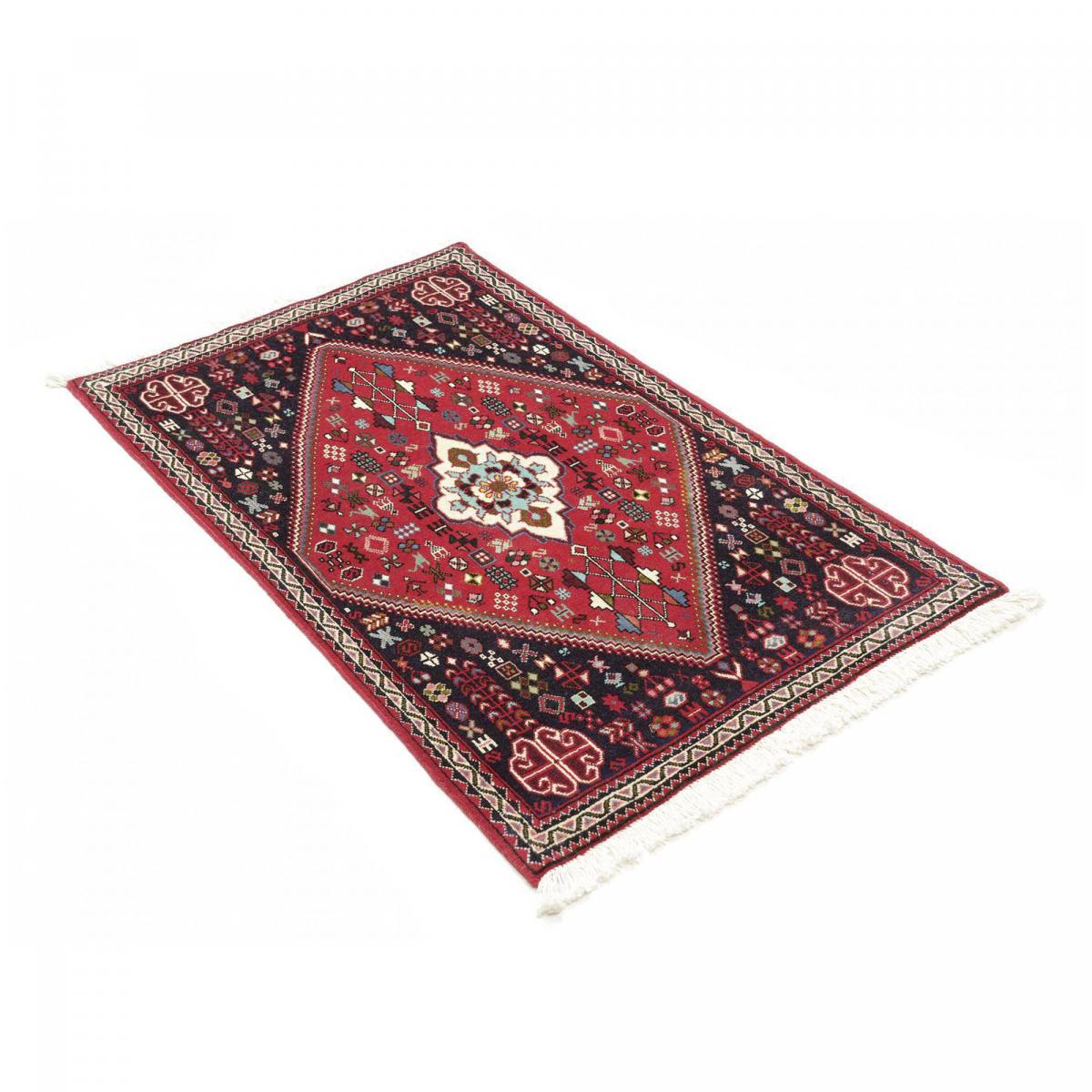 Tapis d'orient, motif oriental authentique, noué main, ABADEH 1 rouge, bleu, noir, UN AMOUR DE TAPIS