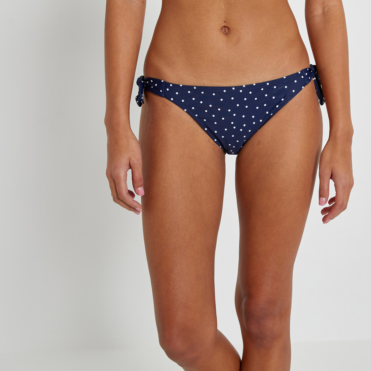 Bas de maillot de bain culotte à nouettes, à pois imprimé pois, LA REDOUTE COLLECTIONS