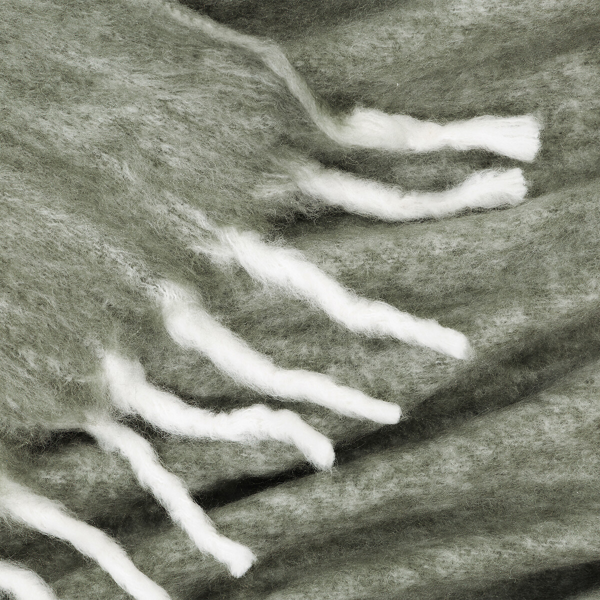 Plaid chaud, Lichen kaki, LA REDOUTE INTERIEURS