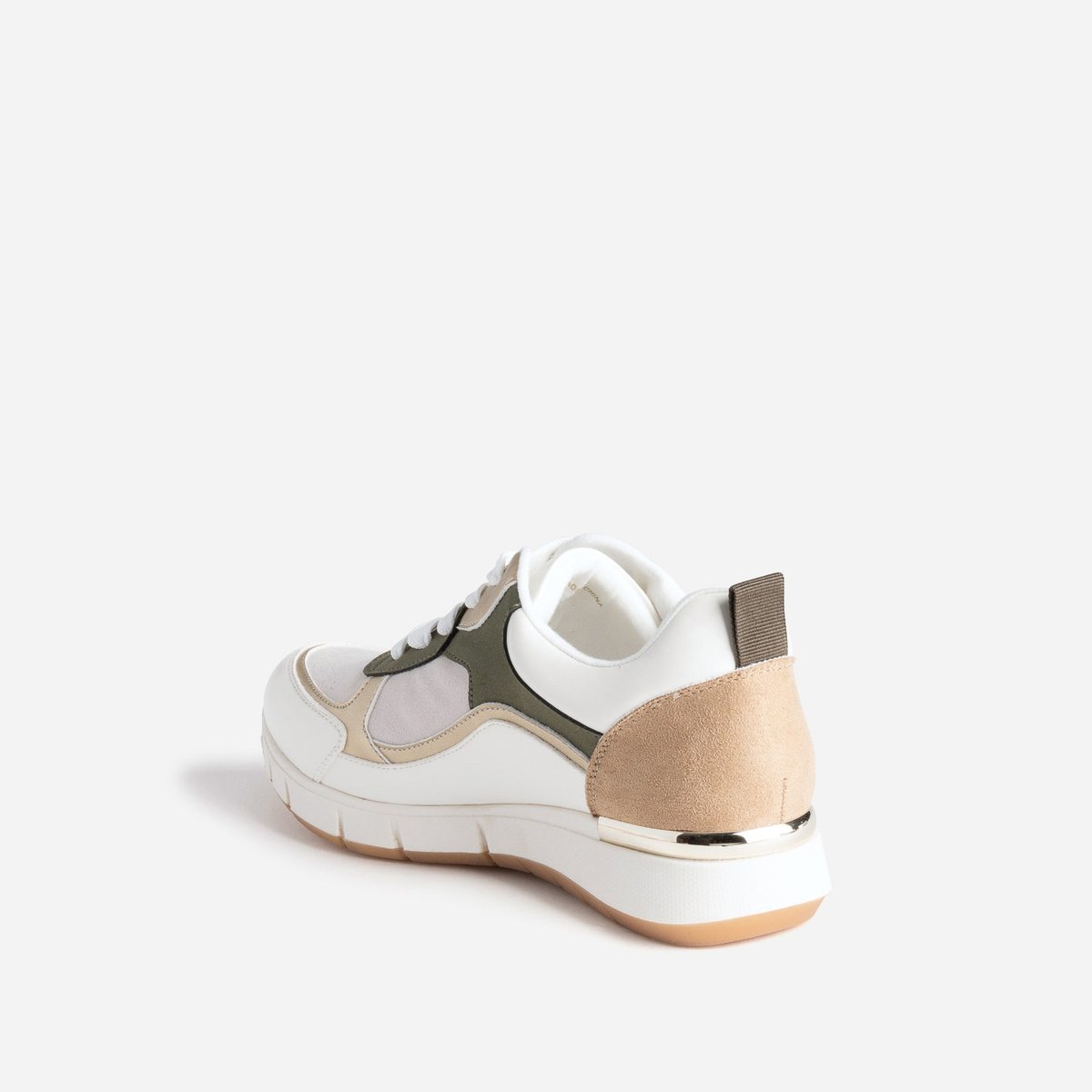 Basket PAULE. blanc/kaki, ERAM
