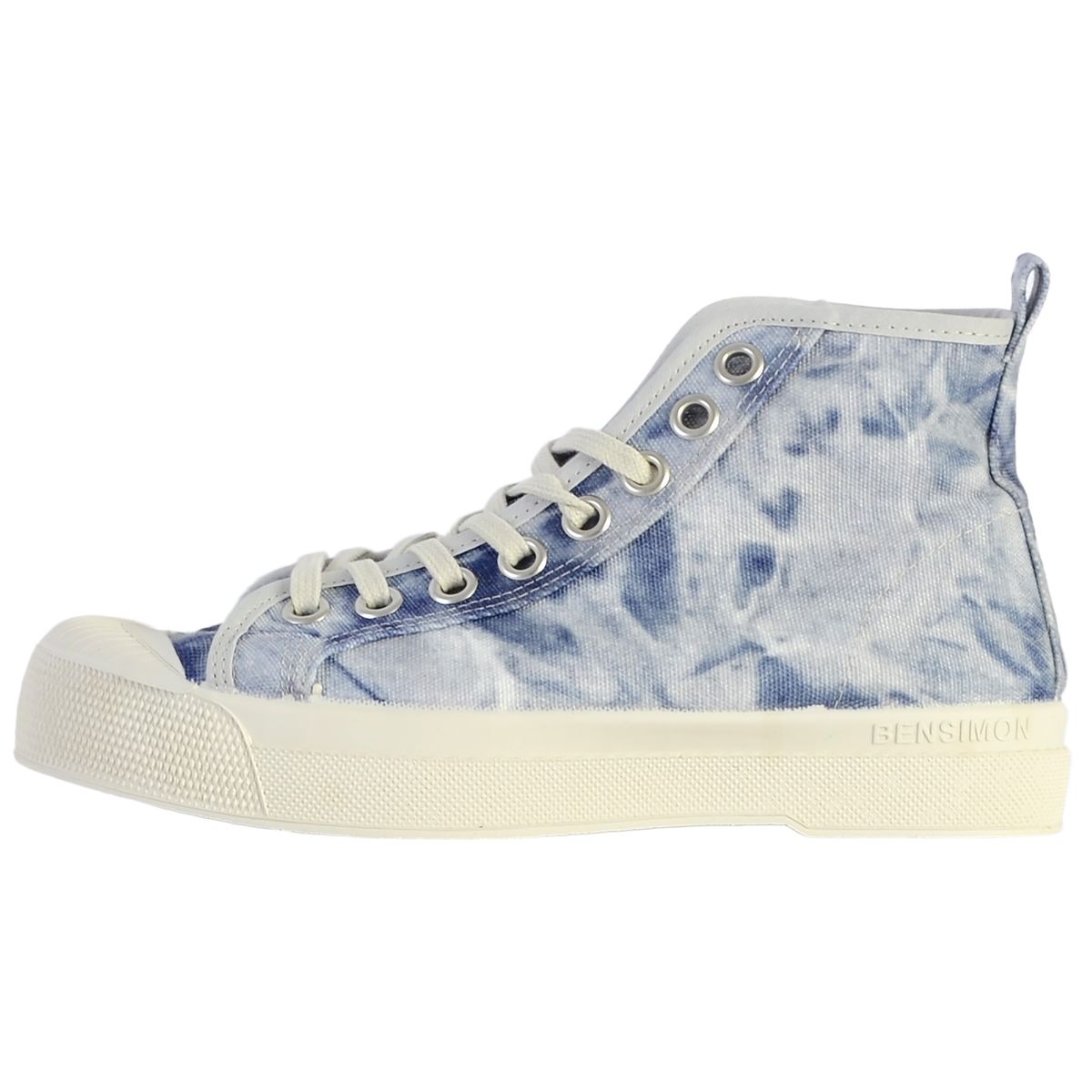 Basket à lacet Stella Tie Dye indigo, BENSIMON.