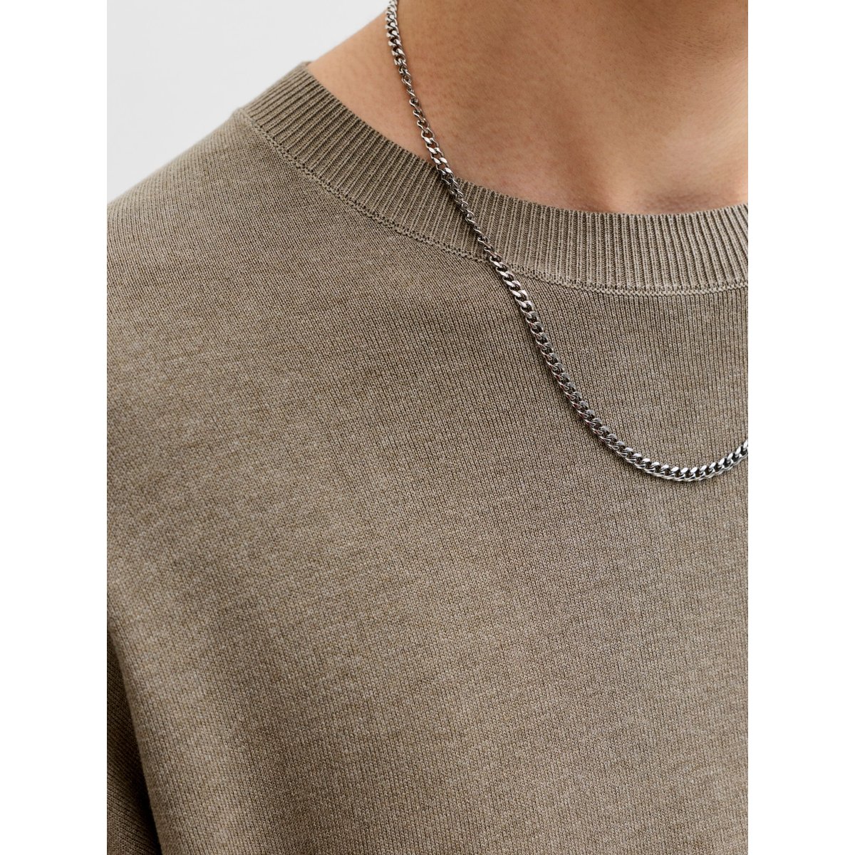 T-Shirt En Maille beige, JACK AND JONES PREMIUM