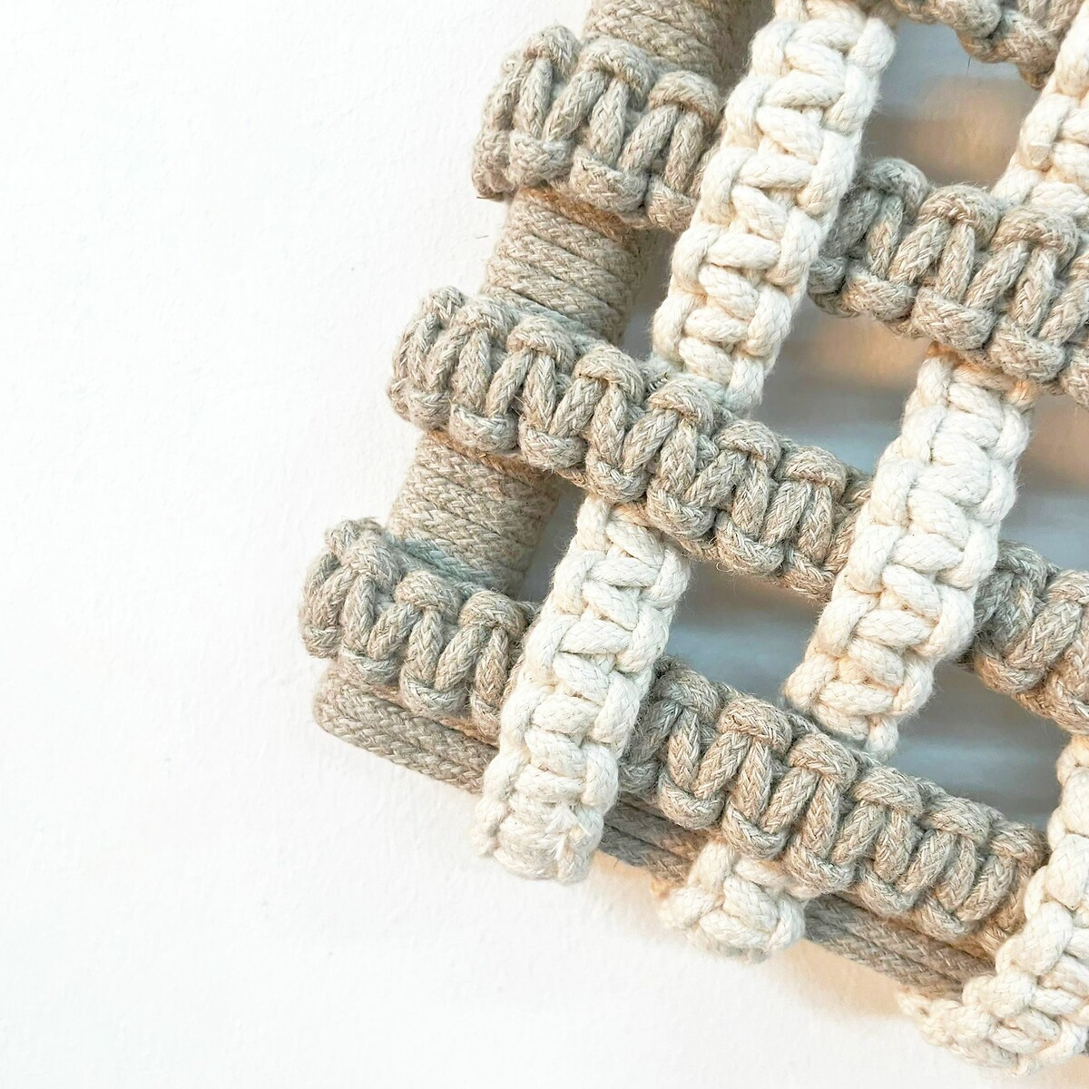 Decoração de parede em macramé Paint by the Cord, MACRAMAR cru/linho, MACRAMAR