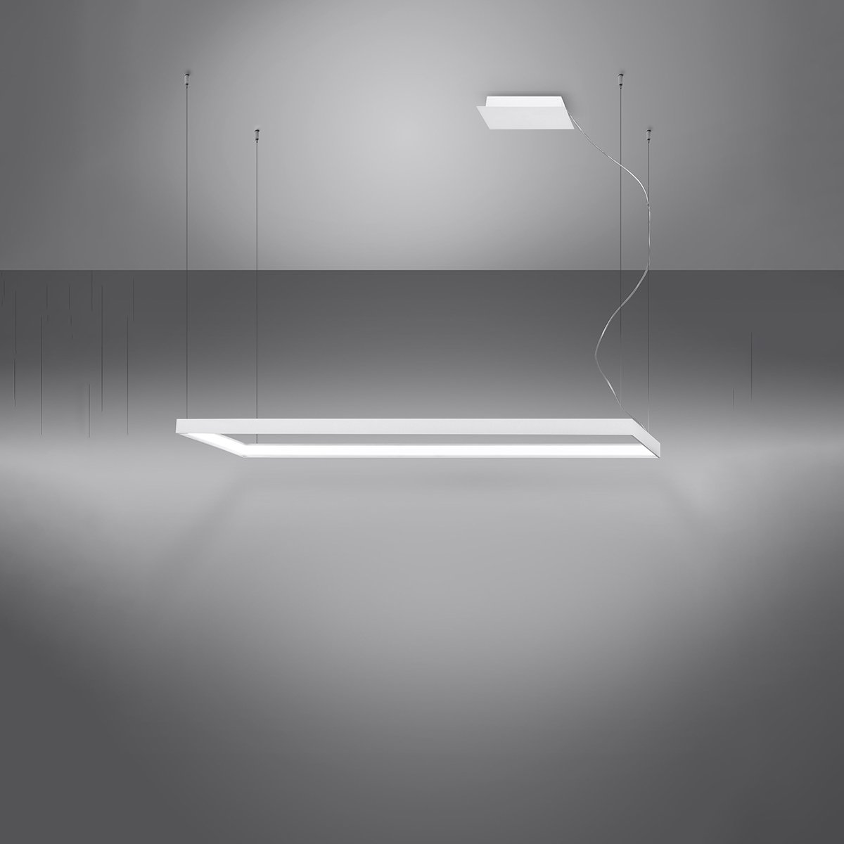 Lustre Aluminium Blanc LED 1 Tuula blanc, EDEN