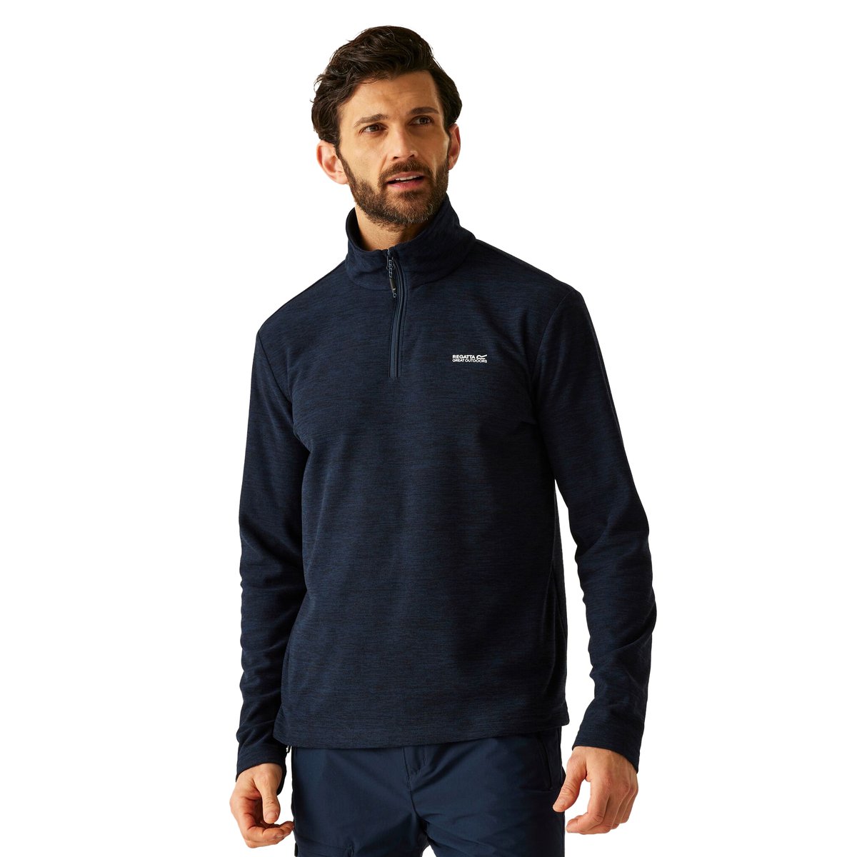 Haut polaire à col montant zippé THOMPSON bleu marine, REGATTA