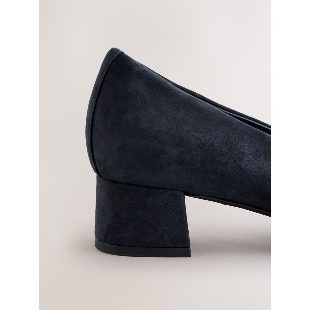 Escarpins en cuir à talon forever comfort® bleu marine, NEXT