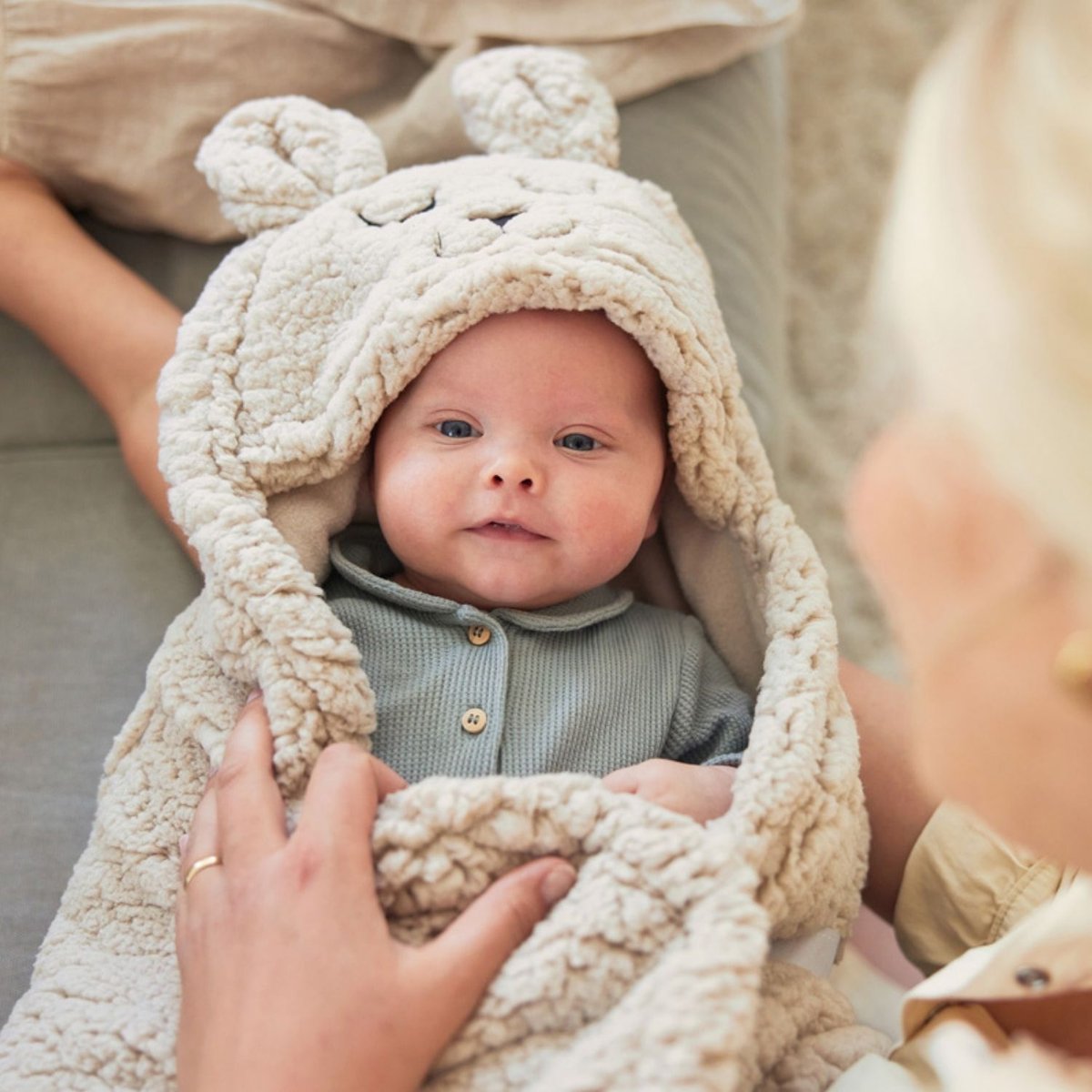 Couverture nomade Bunny beige, JOLLEIN