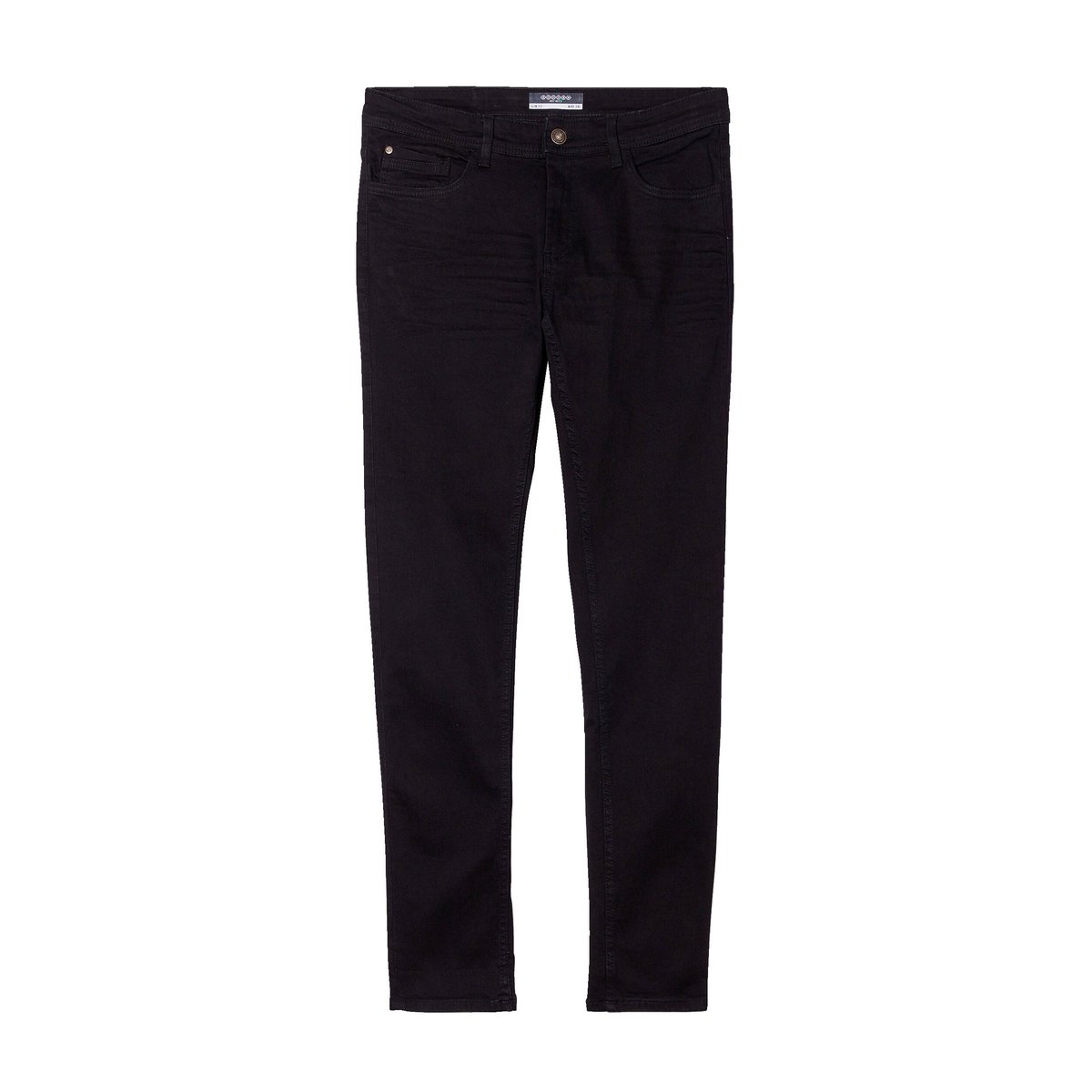 Jeans slim stretch longueur 34 denim noir, BONOBO