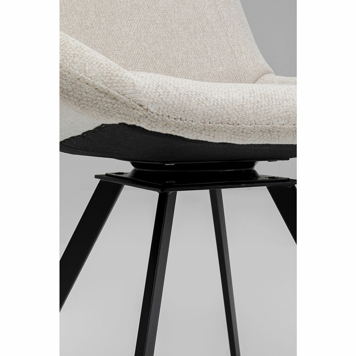 Chaise pivotante Blade crème crème, KARE DESIGN