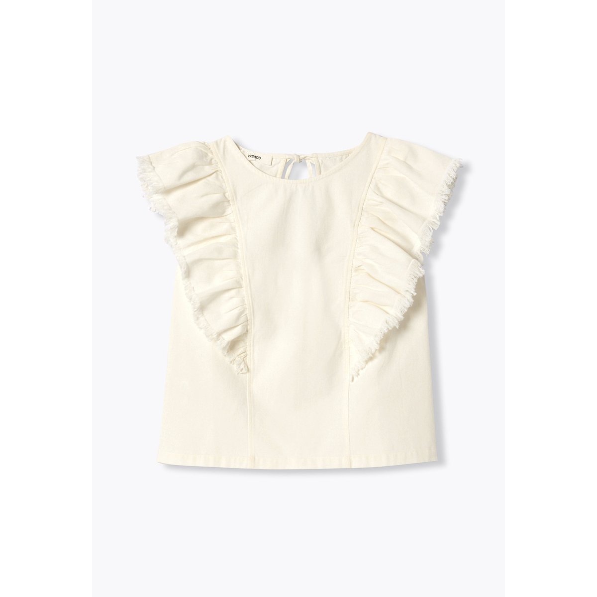 Blouse à manches papillon blanc, PROMOD