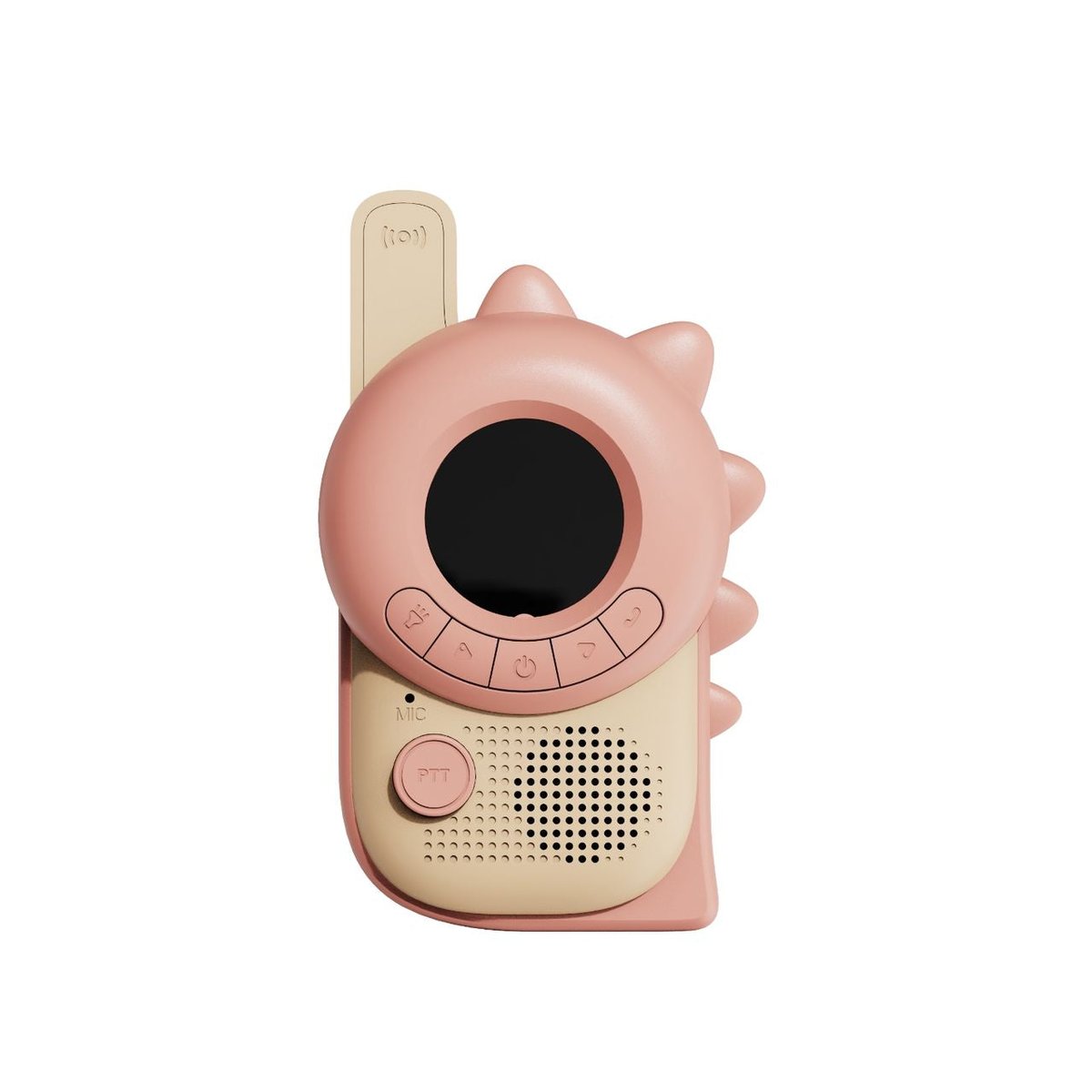 Talkie walkie DINO vert foncé et rose clair, THE ZOOFAMILY