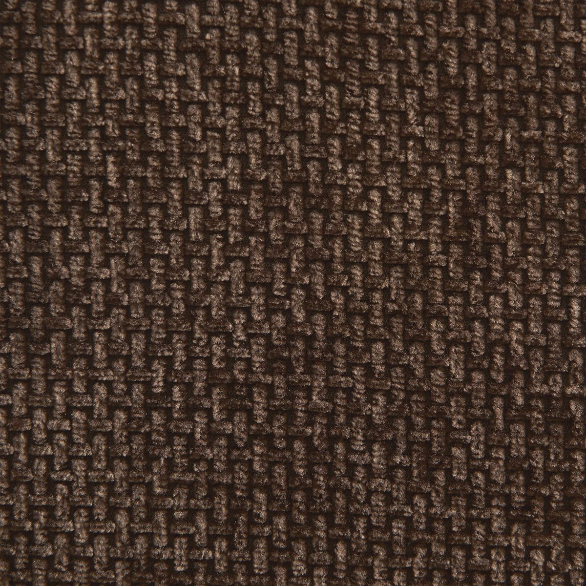 Lot de 2 chaises en tissu et acier CIARA marron, SORELH