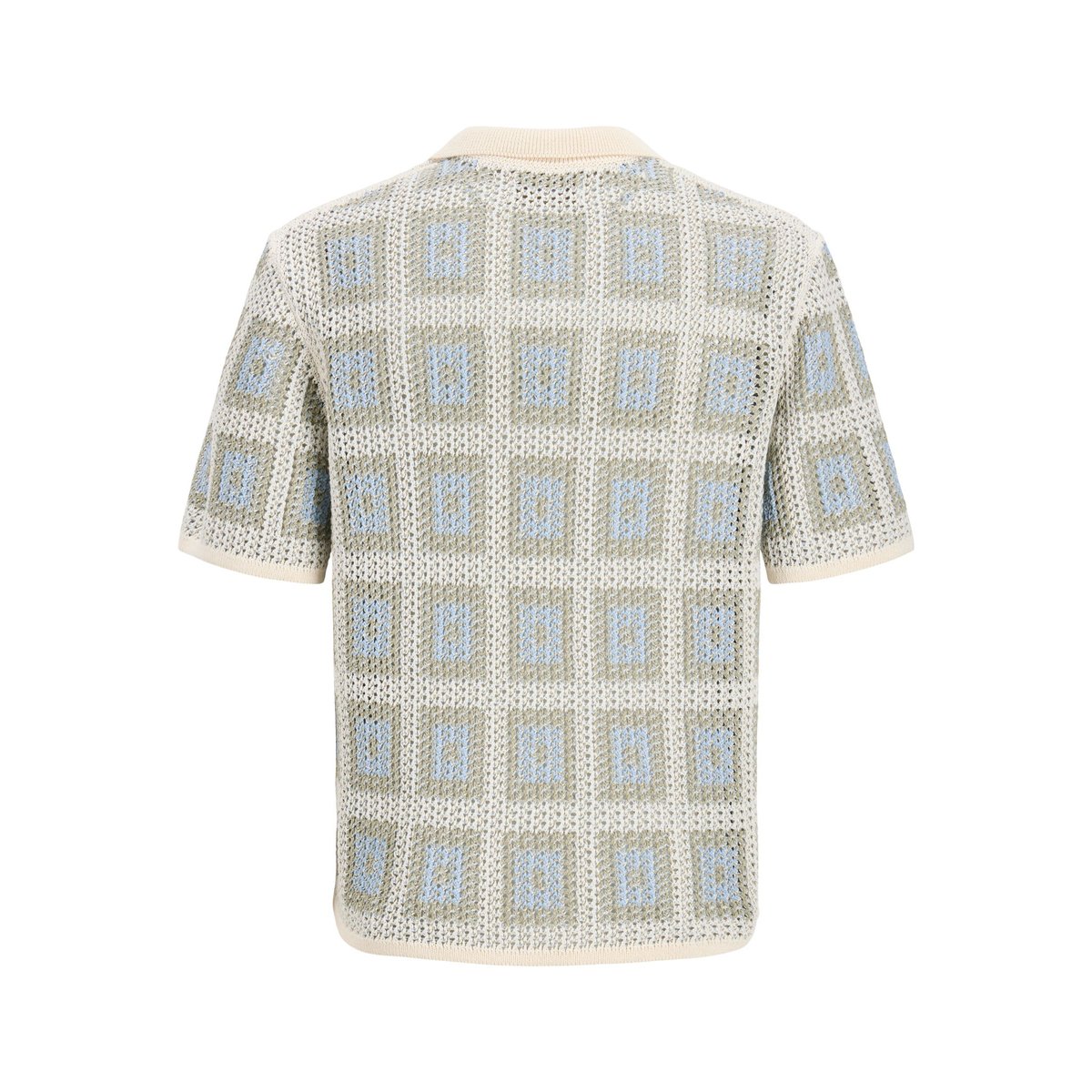Polo Tricoté blanche - sea salt, JACK & JONES