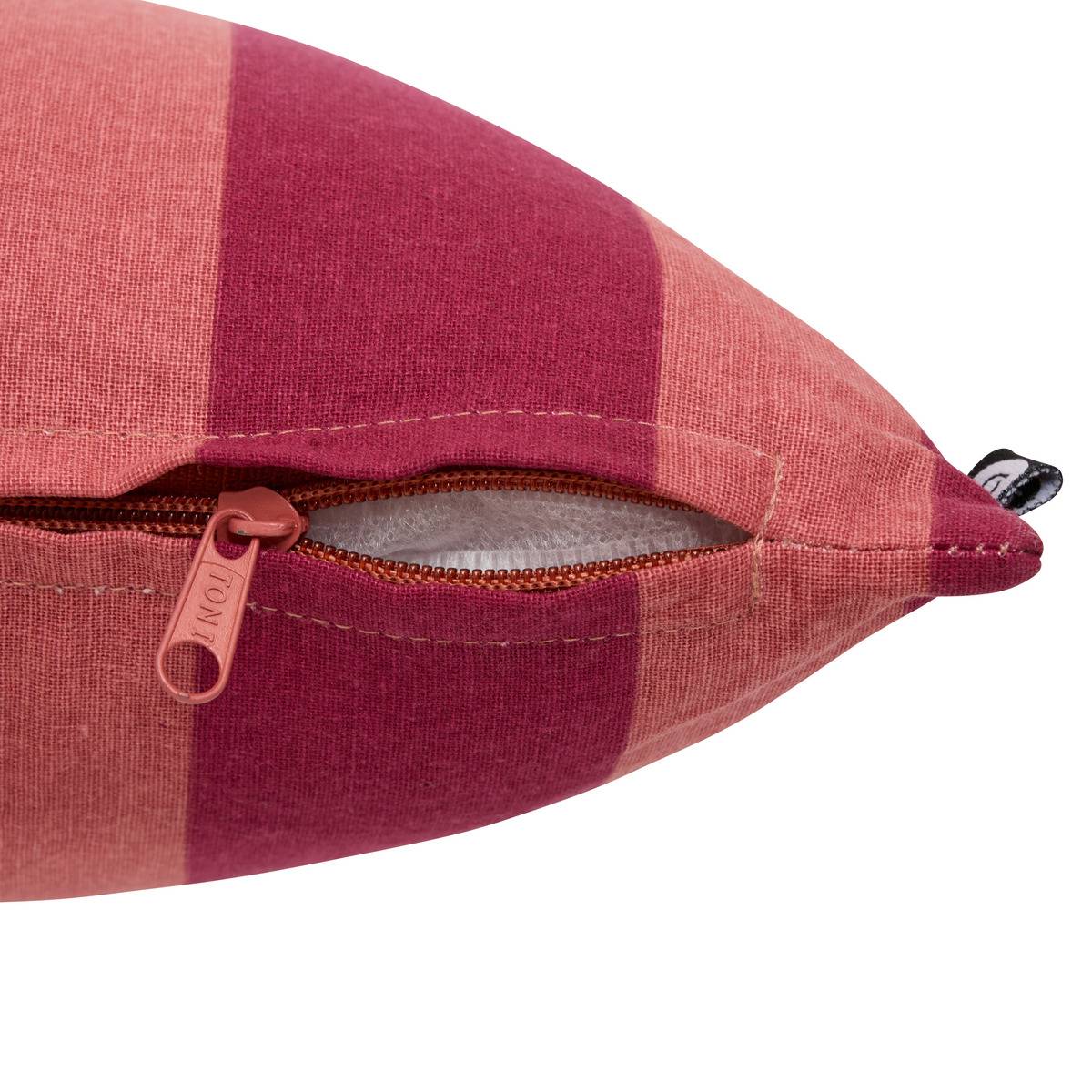 Coussin rectangulaire BICHETTE rouge grenat, ATMOSPHERA