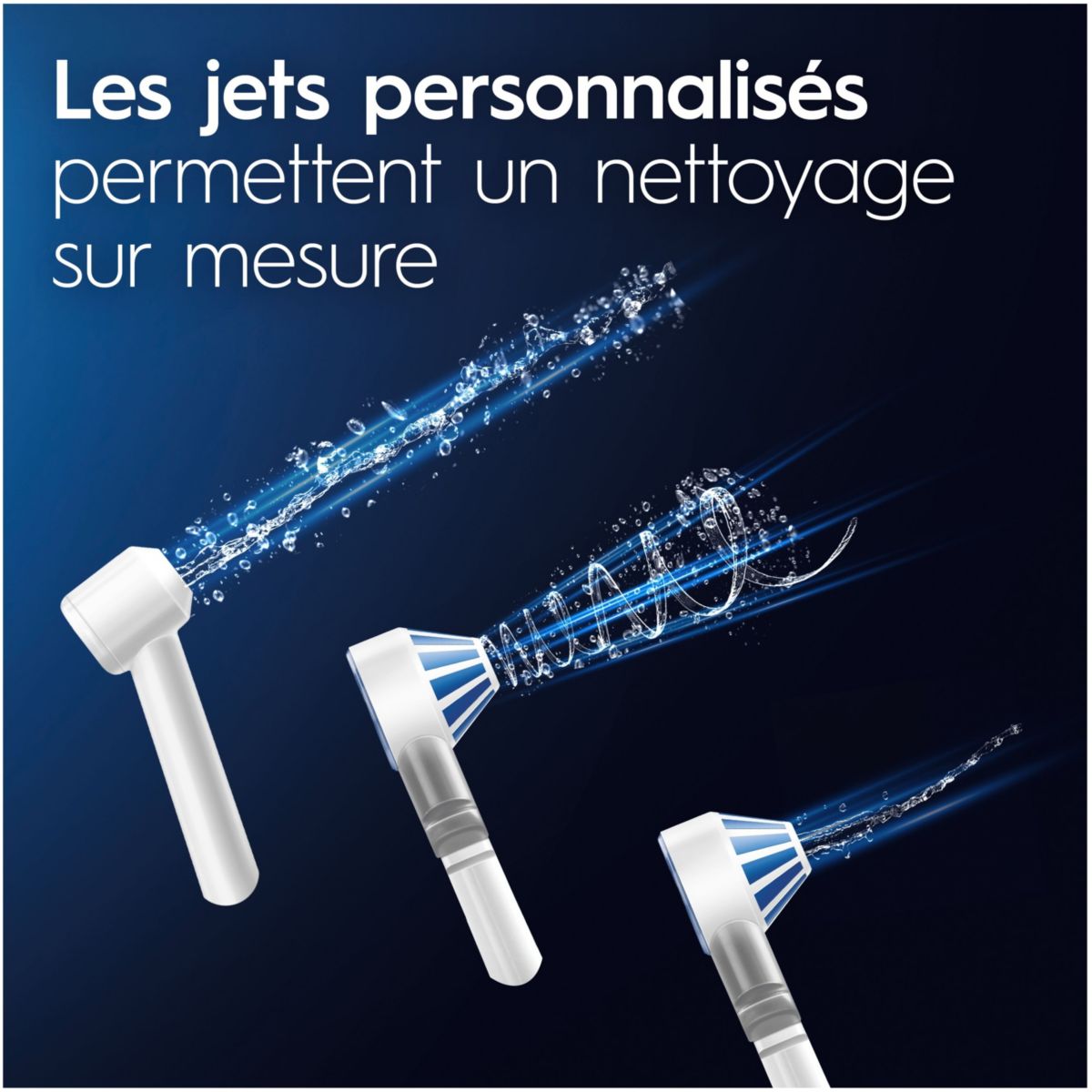 Hydropulseur Oxyjet + 2 refills couleur unique, ORAL B