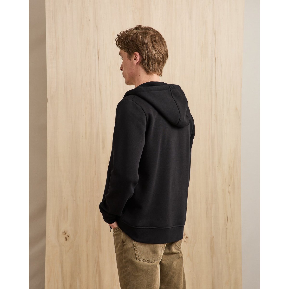 Sweat coton MESNIL noir, FAGUO