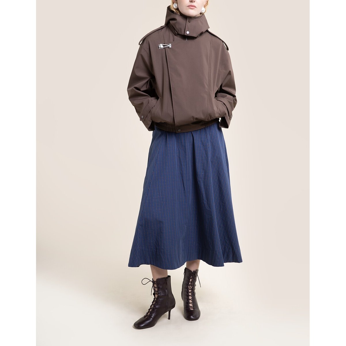 Veste imperméable à capuche amovible, RIVOLI chocolat, FLOTTE