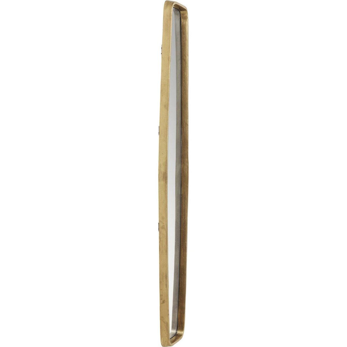 Miroir allongé en aluminium, CLIP laiton, KARE DESIGN