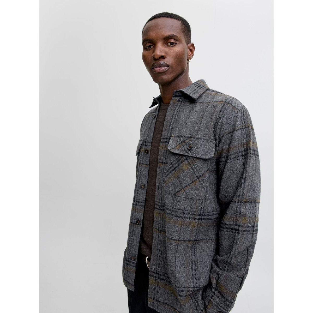 Surchemise dark grey, JACK & JONES