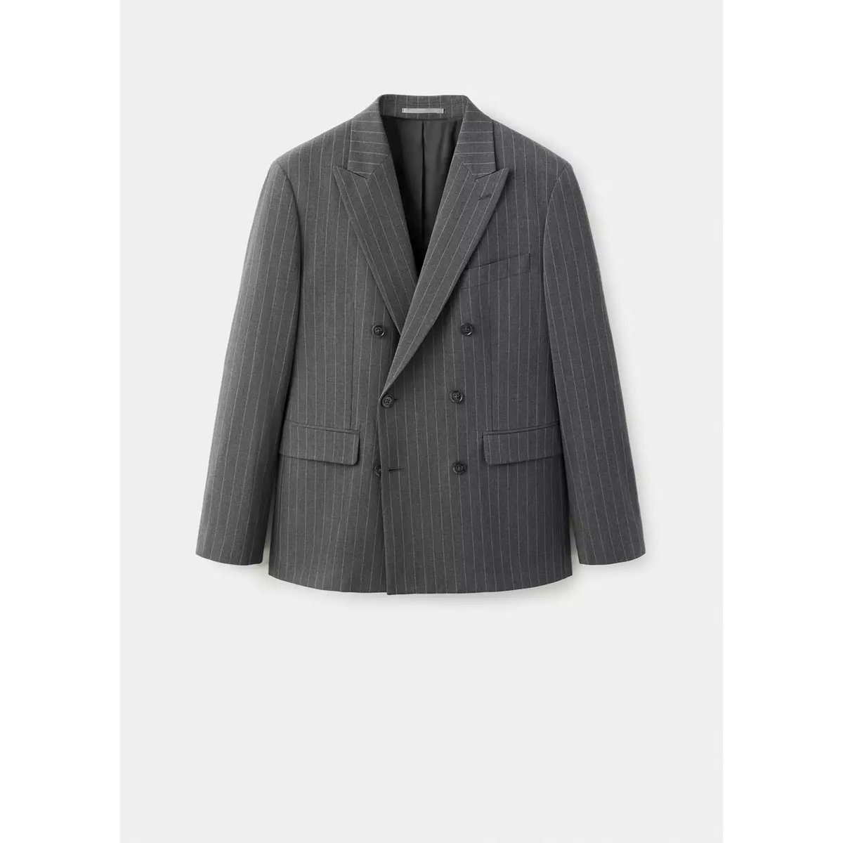 Veste de costume Monaco croisée slim-fit gris, MANGO MAN