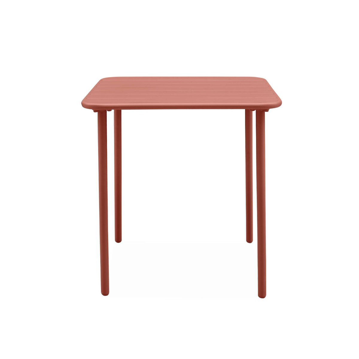 Table de jardin métal 2 places AMÉLIA terracotta, SWEEEK