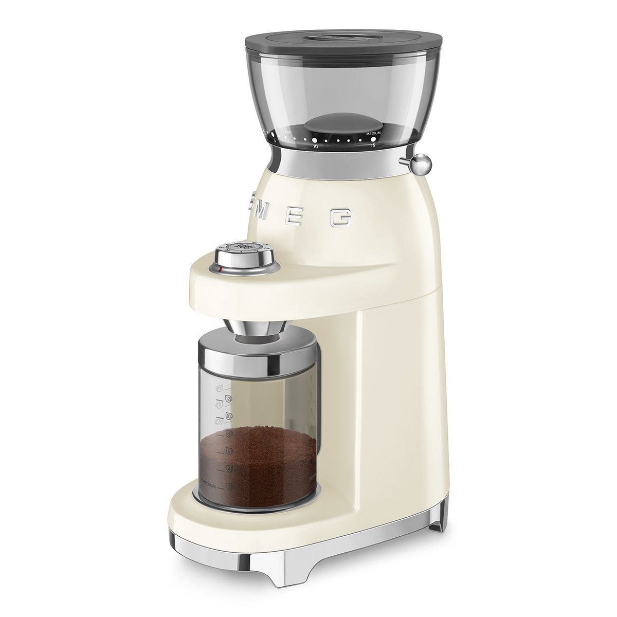 Broyeur à cafe CGF03 crème brillant, SMEG