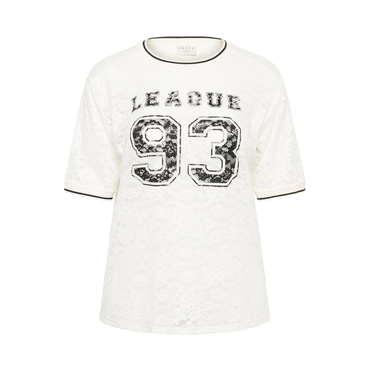 T-shirt à manches courtes blanc chalk, KAFFE CURVE
