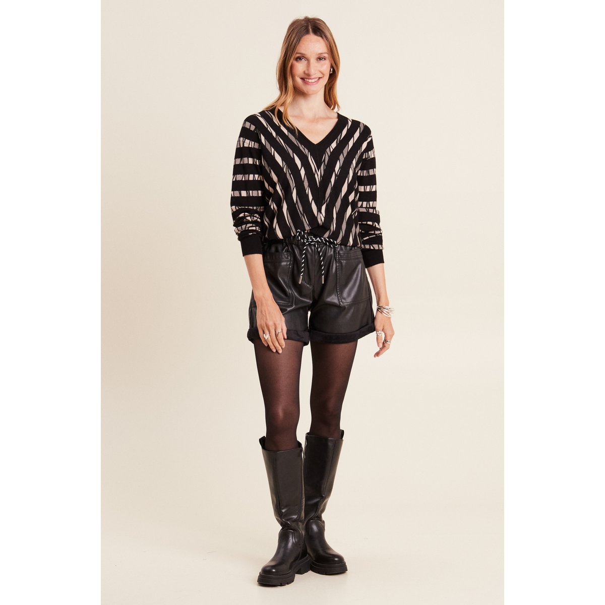 Pull manches longues noir, BREAL