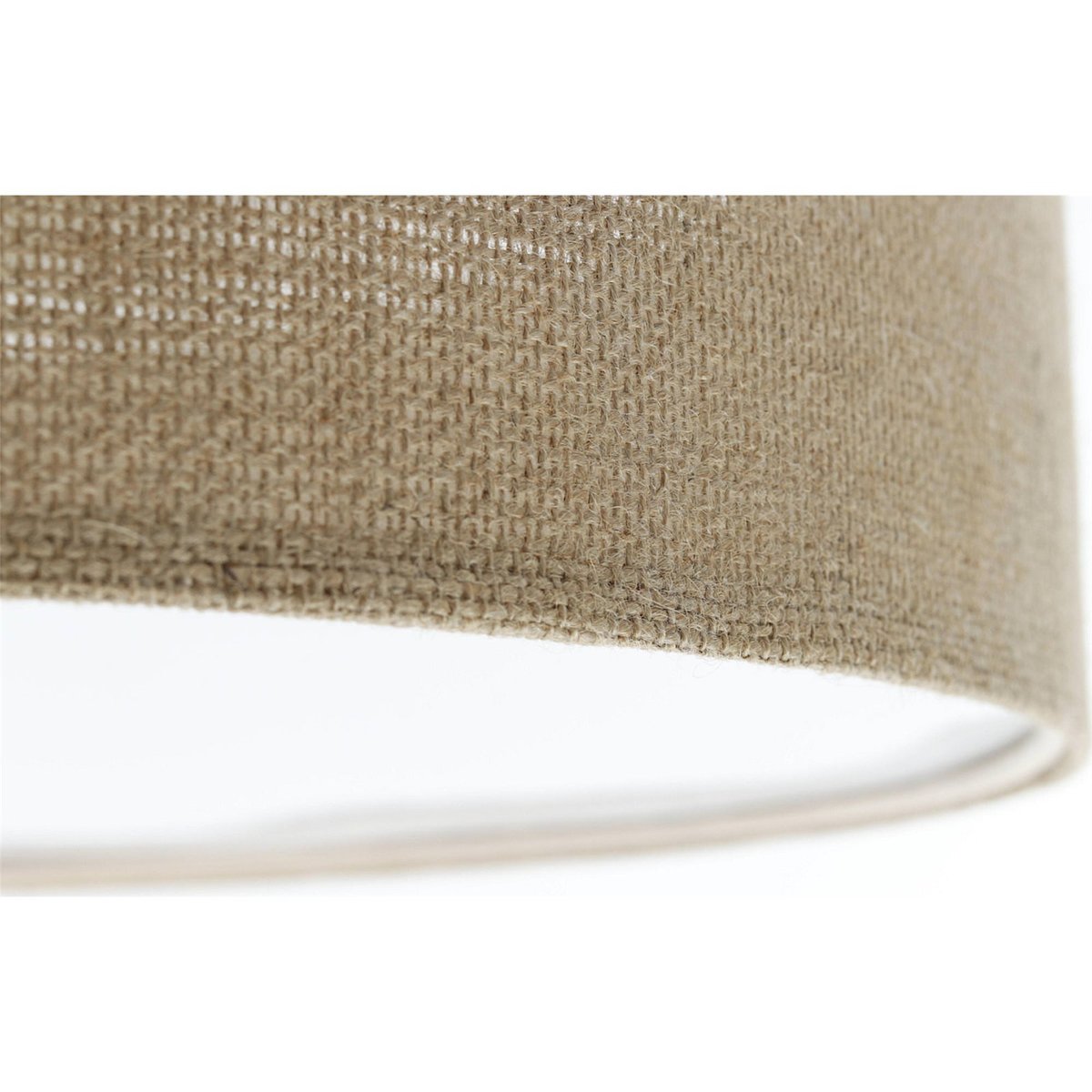 Plafonnier rond en tissu Boho Elegant beige tissu structuré, BPS KONCEPT