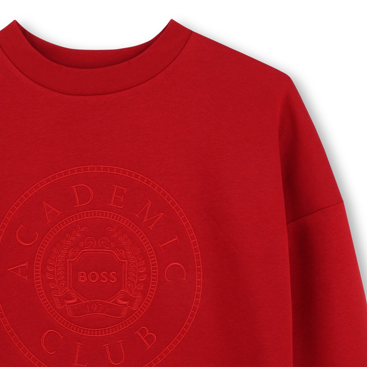 Sweat col rond cherry red, BOSS KIDSWEAR