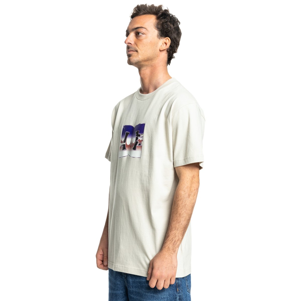 T-shirt à manches courtes METALLIC STAR. gris pelican, DC SHOES