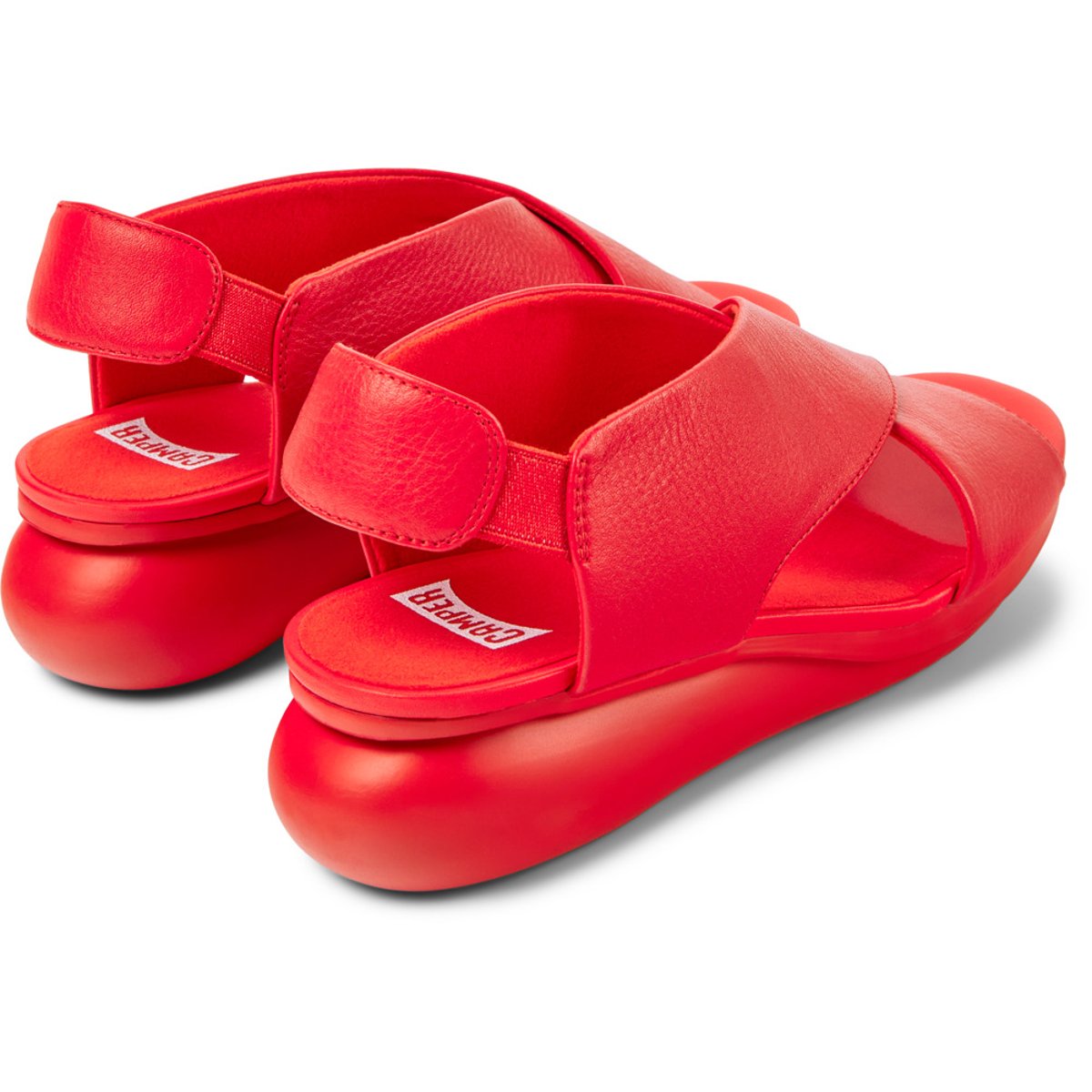 Sandales Cuir Balloon rouge, CAMPER