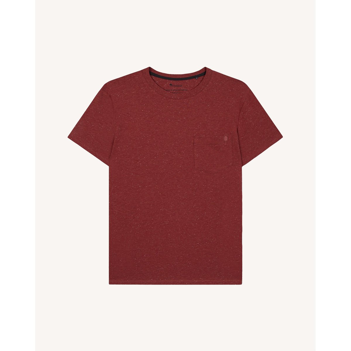 T-shirt coton OLONNE bordeaux, FAGUO