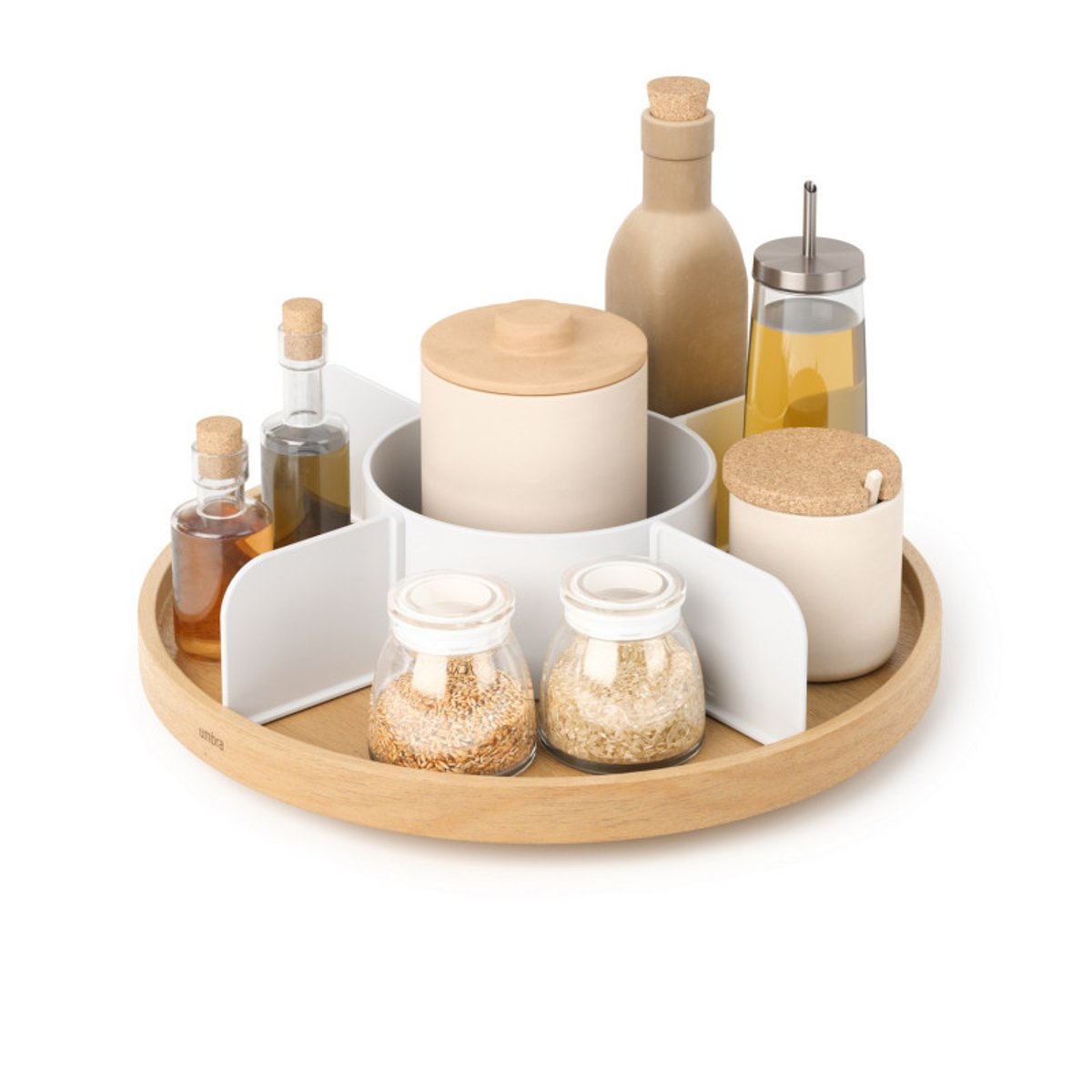 Plateau tournant Bellwood blanc, UMBRA