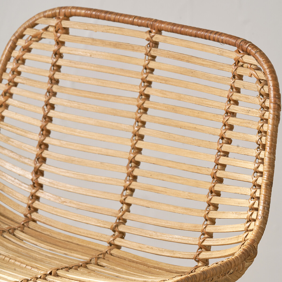 Nerano Rattan & Metal Bar Stool natural rattan, SO'HOME