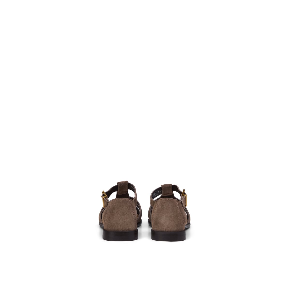 Sandales de pêcheur modèle Fiona en cuir velours doux beige, MARC O'POLO