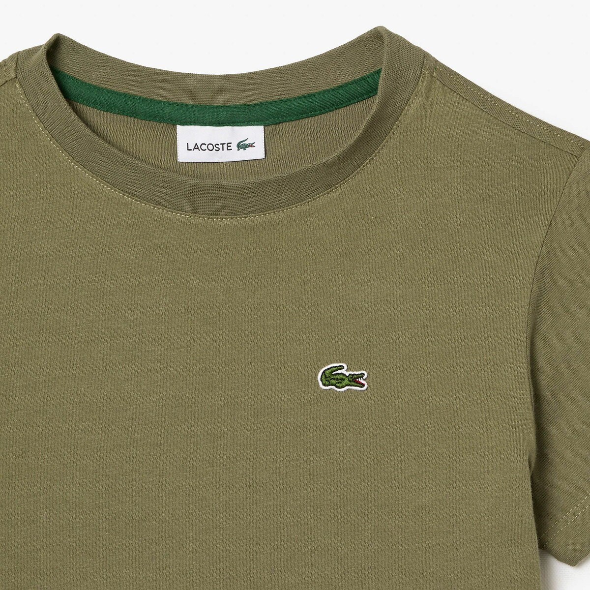 T-shirt manches courtes kaki, LACOSTE