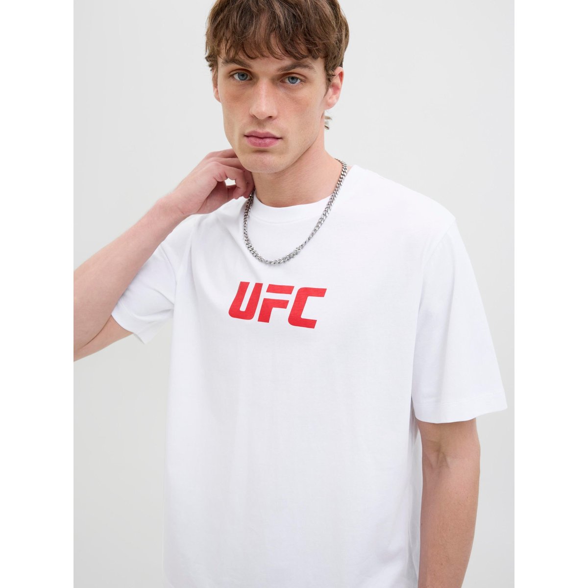 T-Shirt bright white 1, JACK & JONES