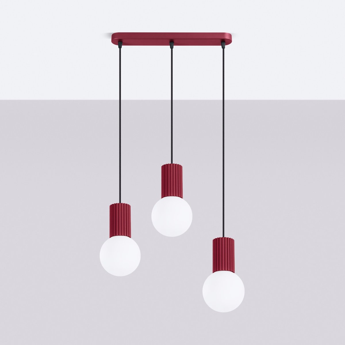 Suspension Aluminium Bourgogne G9 3 Halo bourgogne, EDEN