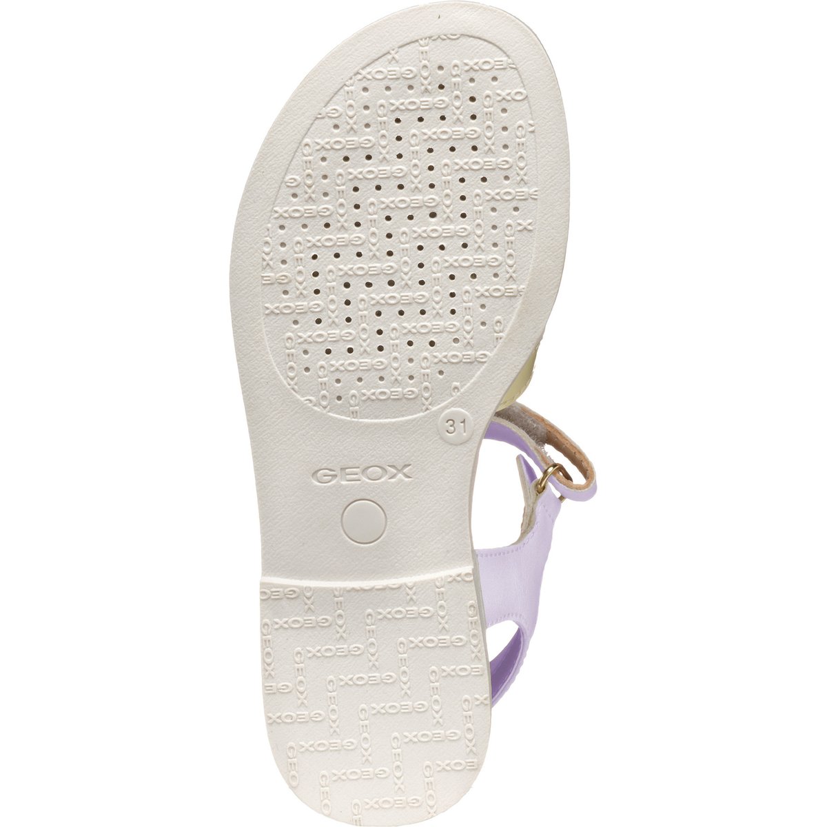 Sandales respirantes Karly blanc/lilas, GEOX