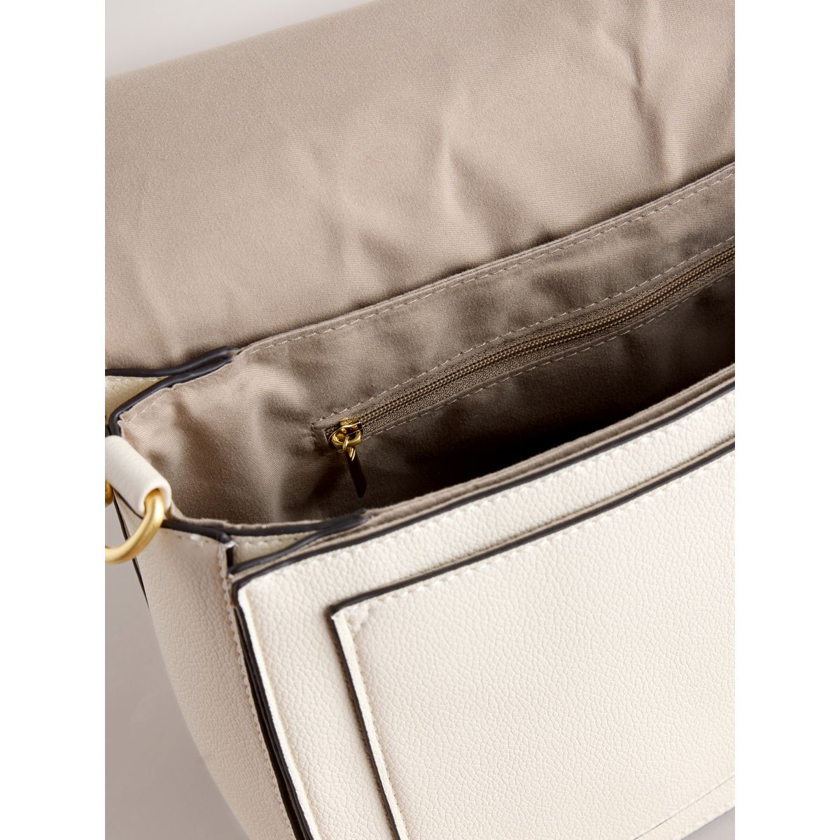 Grand sac à main détail métallique os, NEXT