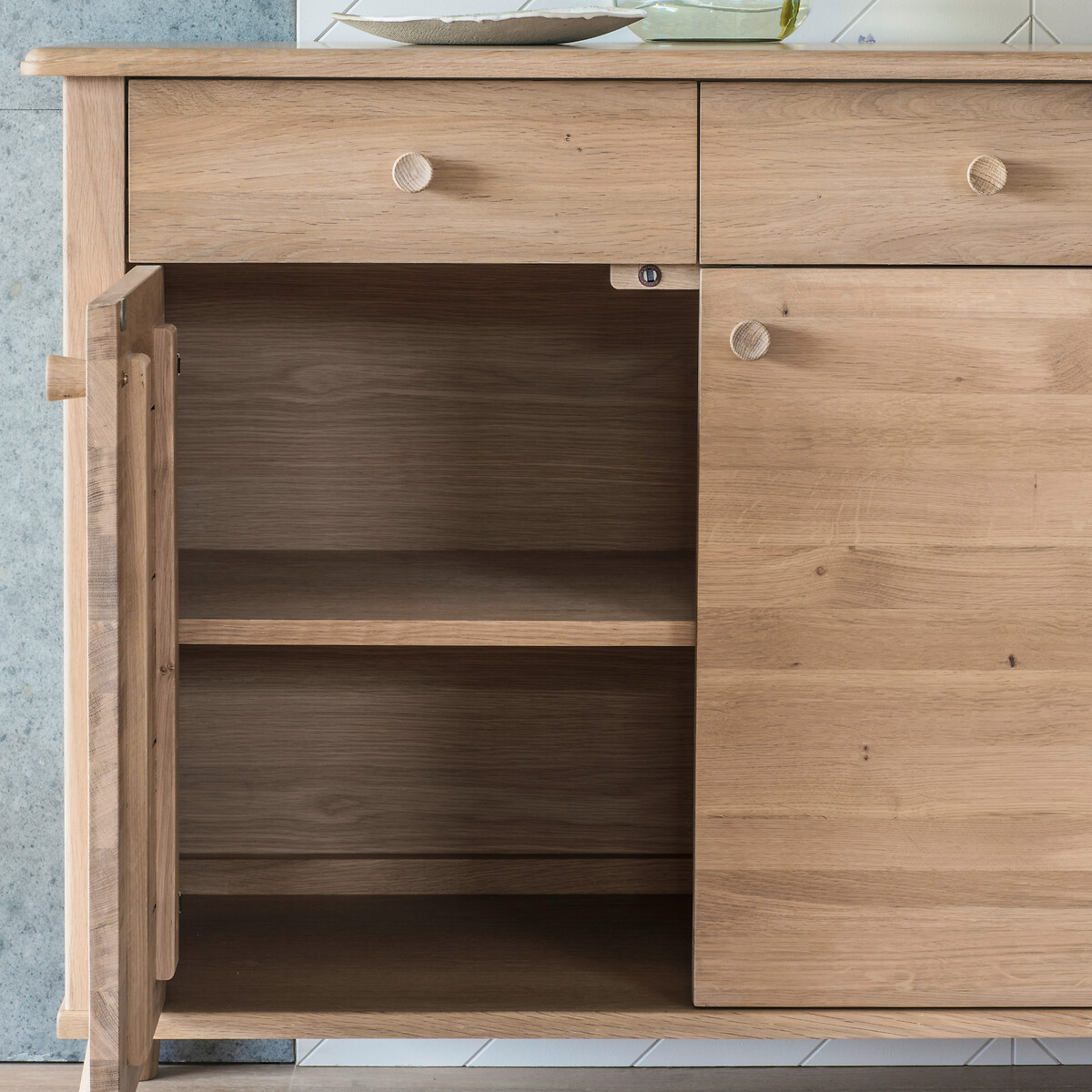 Wycombe Scandi Oak 3 Door Sideboard natural oak, ÉDITÉ
