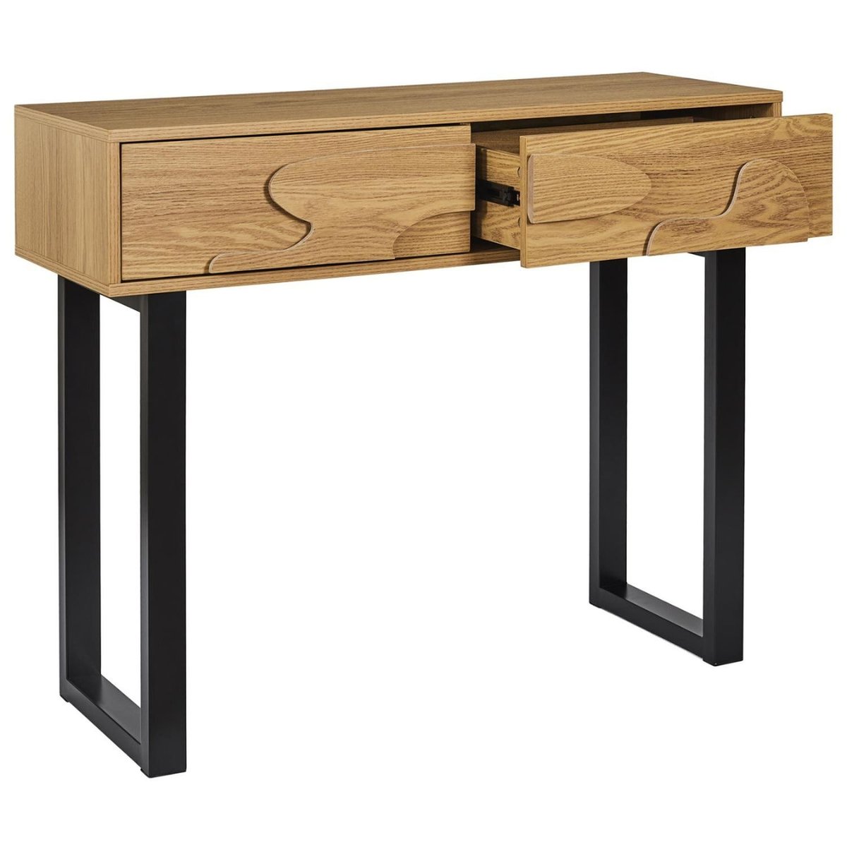 Console 2 tiroirs CALYPSO beige, THE HOME DECO FACTORY