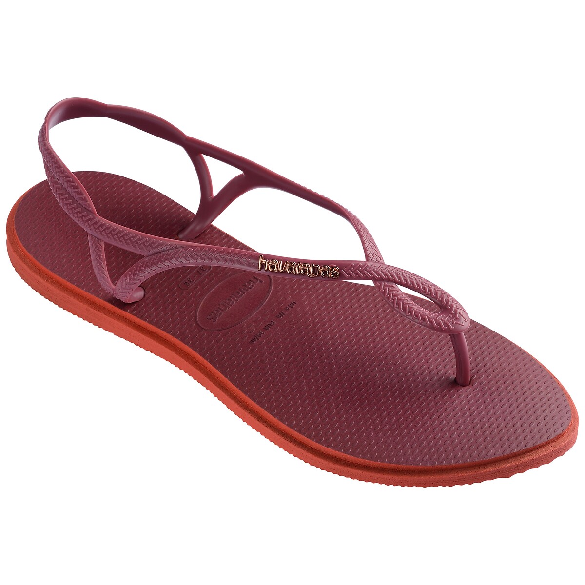 Sandales entre-doigts Luna Point bordeaux, HAVAIANAS