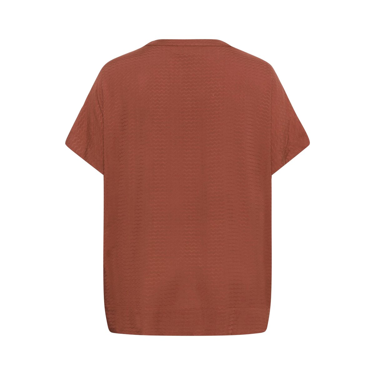 Blouse à manches courtes orange henna, KAFFE CURVE