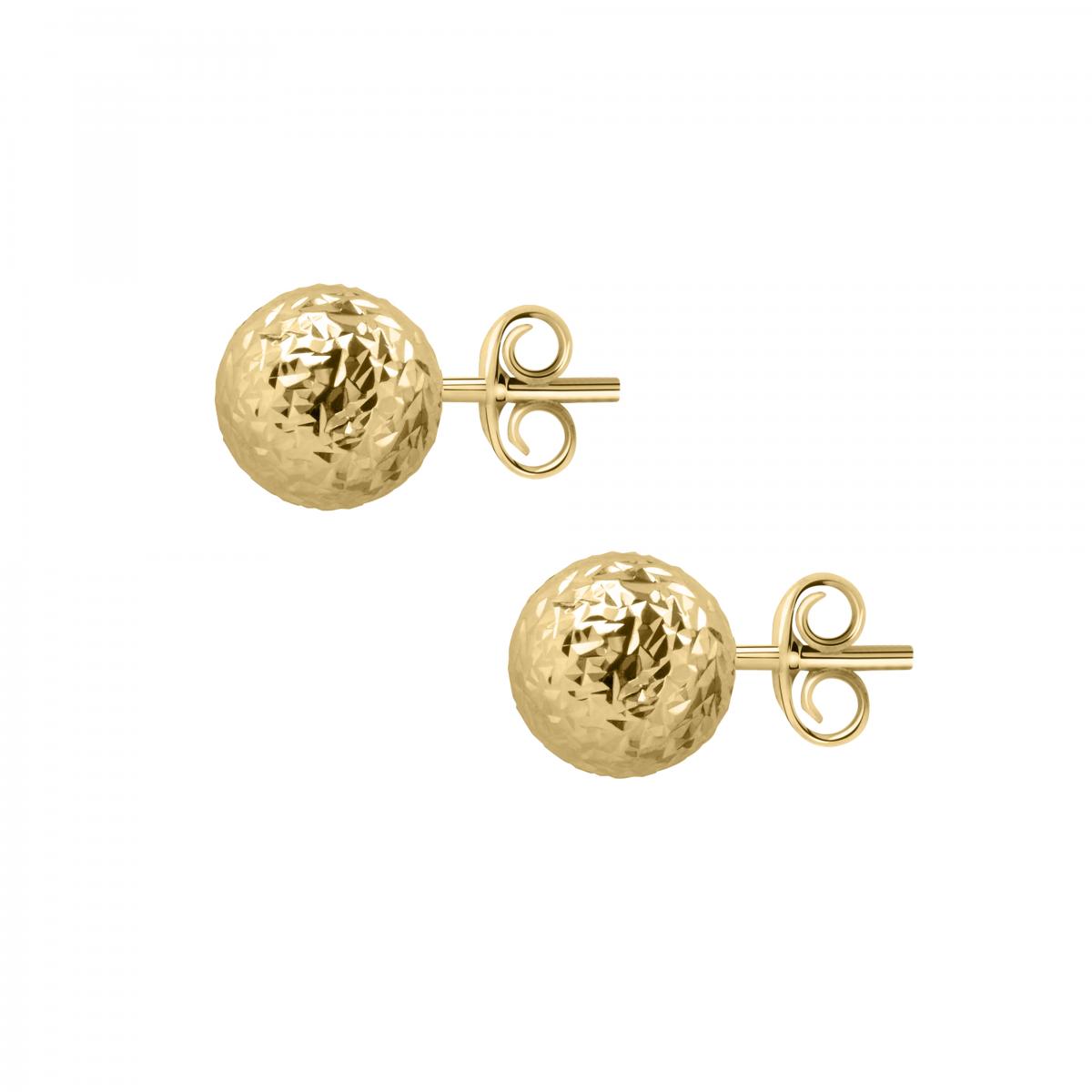 Boucles D'oreilles En Or Jaune 750 Classic or jaune, BLUESPIRIT