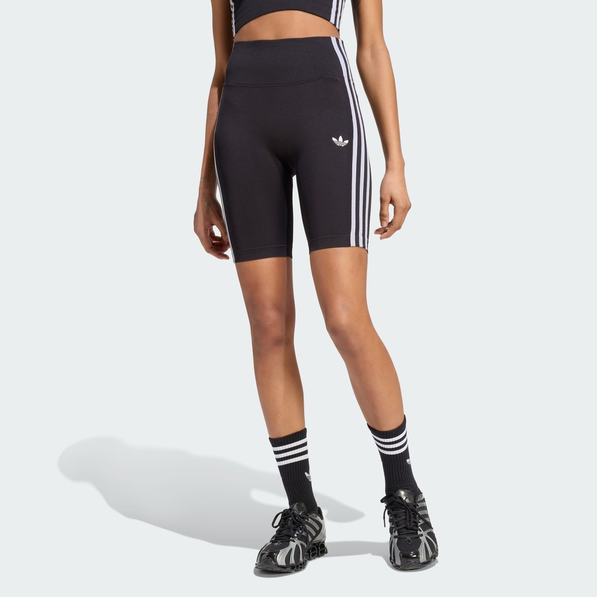Short Sans Couture 3 Bandes Essentials 12,7 Cm Short Sans Couture 3 Bandes Essentials 12,7 Cm black, adidas Originals