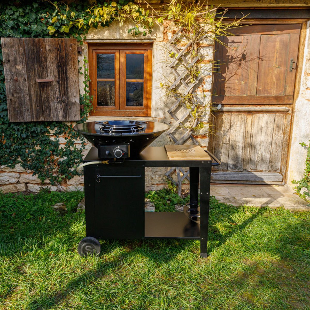 Brasero de cuisson au gaz noir, noir, noir, SOMAGIC