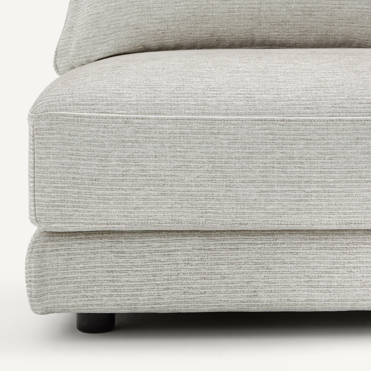 Rechtes Halbsofa, modular, aus recycelter Baumwolle, TIBERIO hellgrau, AM.PM